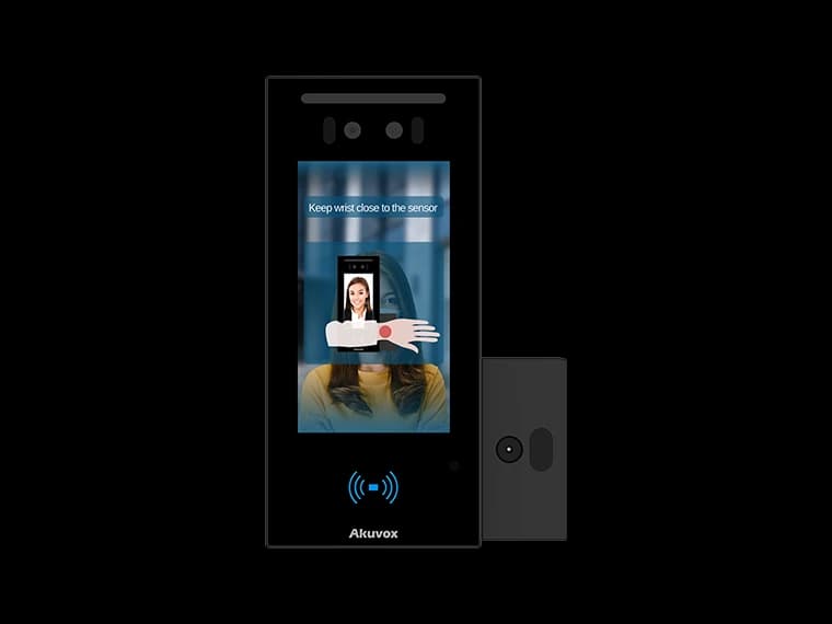 A05S + MD01 – Smart Access control Device, Wrist Temperature Measurement Module, 2MP Camera, 5” LCD, Face Recognition, Mobile App, NFC, QR Codes, IC Cards A05S + MD01