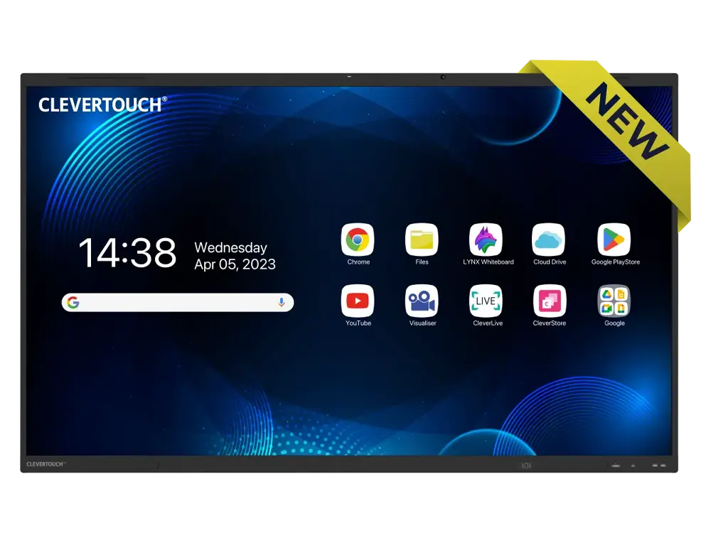CleverTouch LUX for Enterprise 2 65″ 4K Interactive Screen, 50 Touch Points, 8GB+128GB, Android15 EDLA LUXforEnterprise2 65