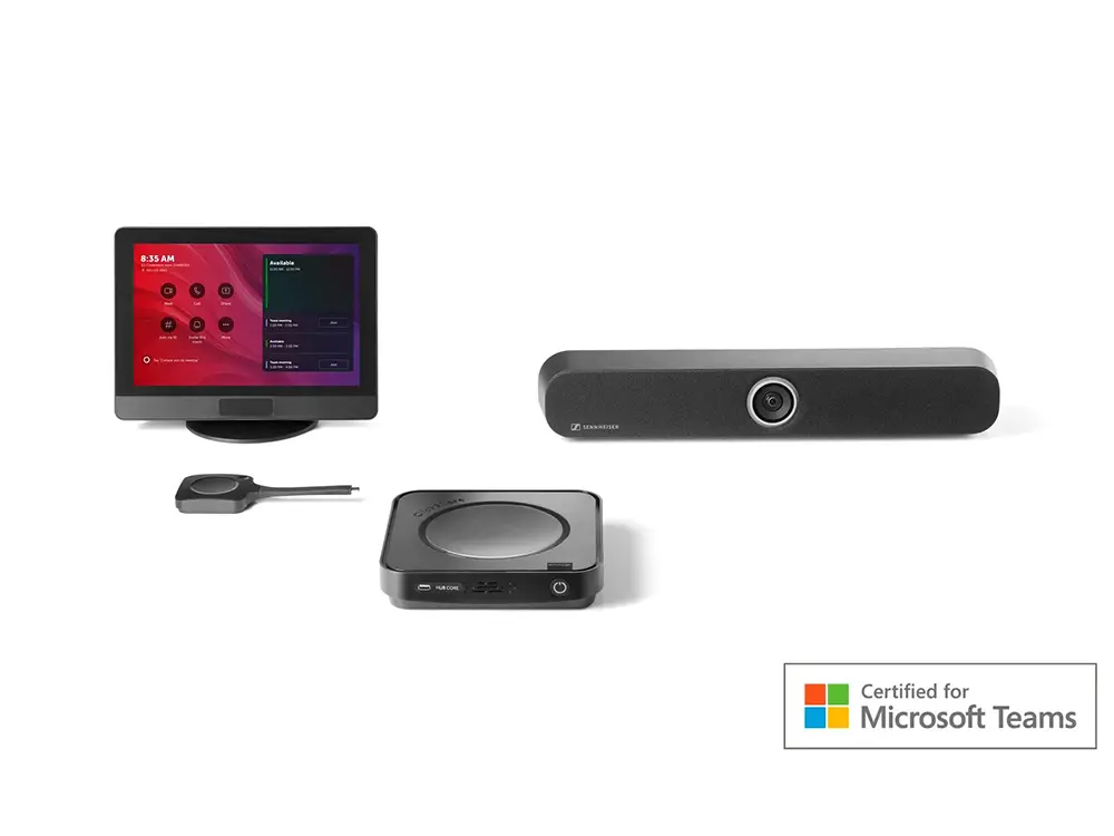 BarcoClickShareHub Core + SennheiserTeamConnectBar S Room System, Microsoft Teams Room Bundle for Small Rooms ClickShare Hub Core TeamConnect Bar S